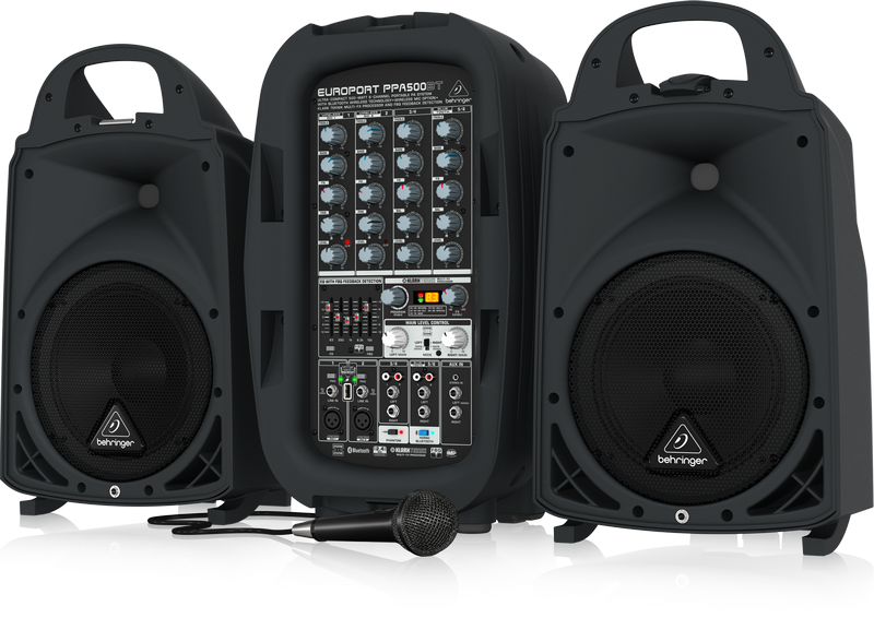 Behringer Europort PPA500BT Portable PA System Set (PPA-500BT) *Crazy Sales Promotion* - Music Bliss Malaysia