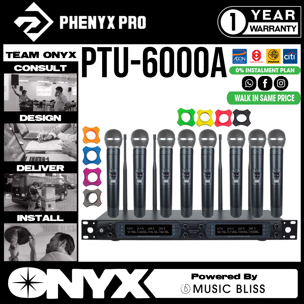 Phenyx Pro Best Budget Wireless PTU 6000 8 channel UHF