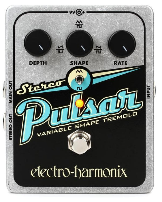 Electro Harmonix Stereo Pulsar Tremolo Guitar Effects Pedal (Electro-Harmonix / EHX) - Music Bliss Malaysia