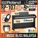 Roland RP107 Digital Piano with FREE RH-5 Headphone and Piano Bench - Black - Music Bliss Malaysia