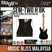 Stagg SEM-TWO H BK Metal Series Electric Guitar - Black - Music Bliss Malaysia