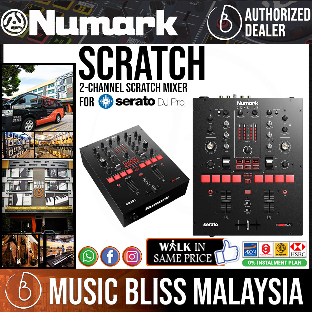 Numark Scratch 2-Channel Scratch Mixer for Serato DJ Pro