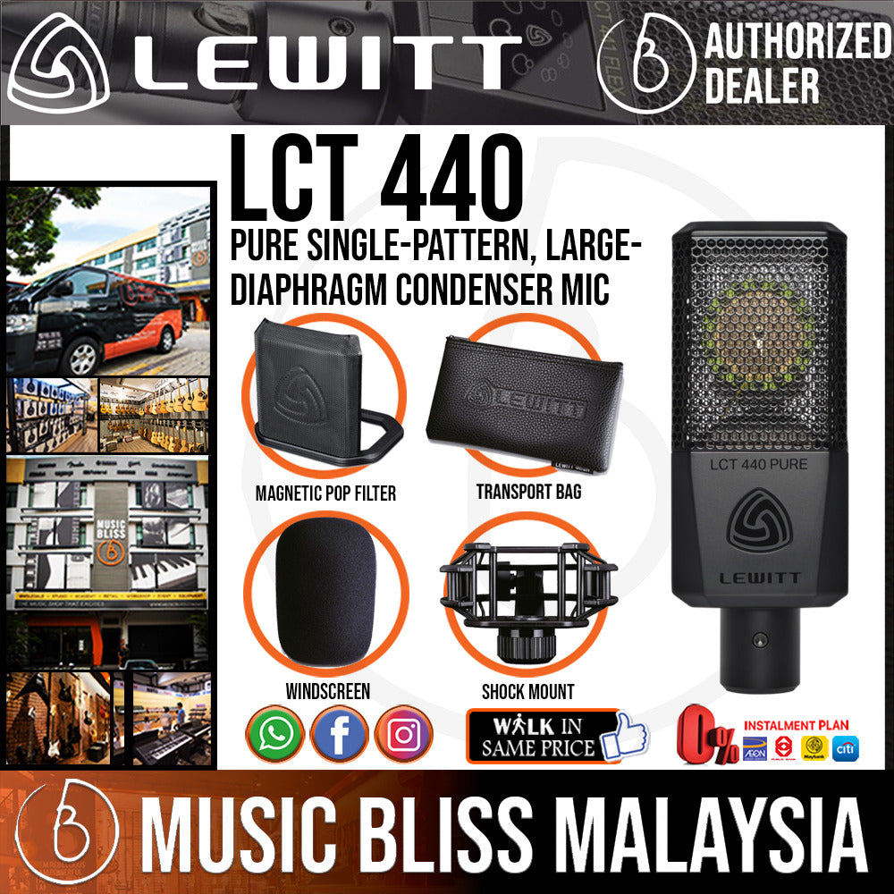 Lewitt LCT 440 Pure Single-Pattern, Large-Diaphragm Condenser