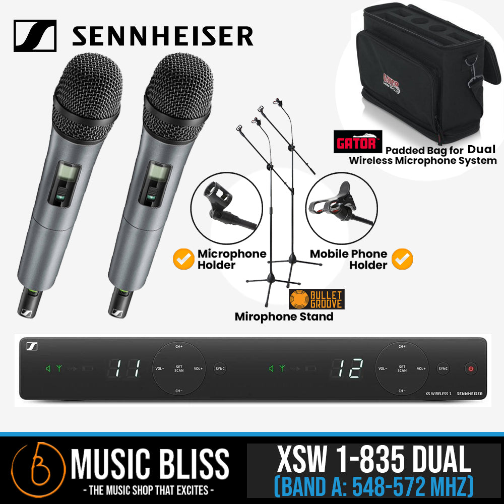 Sennheiser XSW 1 835 Dual Wireless Dual Handheld Microphone System