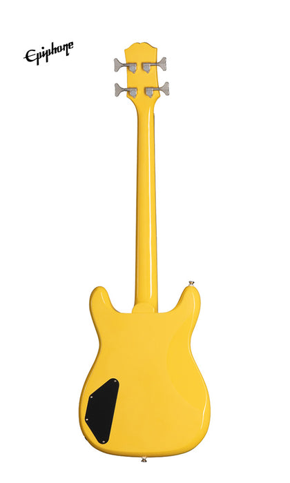 Epiphone Newport Electric Bass Guitar - Sunset Yellow - Music Bliss Malaysia