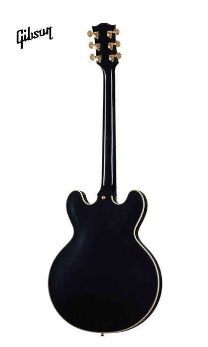 GIBSON 1959 ES-355 REISSUE STOP BAR ULTRA LIGHT AGED SEMI-HOLLOWBODY ELECTRIC GUITAR - EBONY - Music Bliss Malaysia