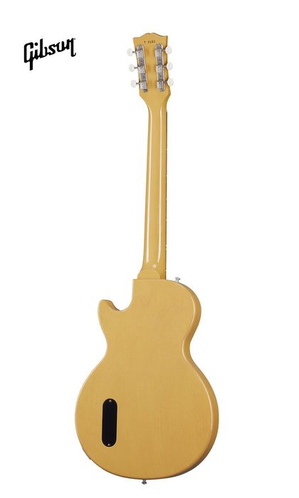 GIBSON 1957 LES PAUL JUNIOR SINGLE CUT REISSUE ULTRA LIGHT AGED ELECTRIC GUITAR - TV YELLOW - Music Bliss Malaysia