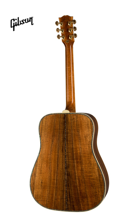 GIBSON HUMMINGBIRD CUSTOM KOA ACOUSTIC GUITAR - ANTIQUE NATURAL - Music Bliss Malaysia