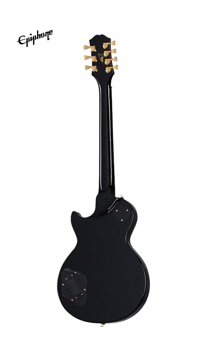 Epiphone Matt Heafy Les Paul Custom Origins 7-String Electric Guitar, Case Included - Ebony - Music Bliss Malaysia