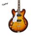 Epiphone USA Casino Left-Handed Hollowbody Electric Guitar, Case Included - Vintage Burst - Music Bliss Malaysia