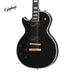 Epiphone Matt Heafy Les Paul Custom Origins Left-Handed Electric Guitar, Case Included - Ebony - Music Bliss Malaysia