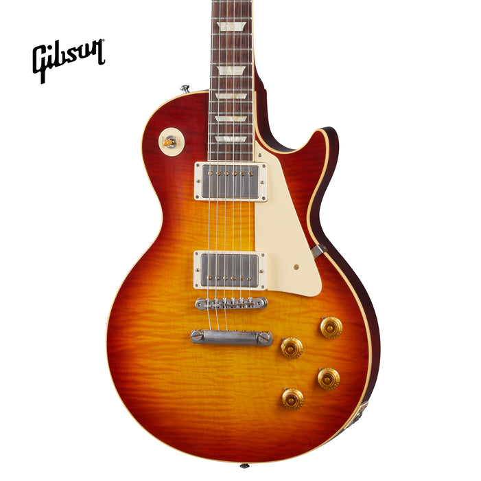 GIBSON 1959 LES PAUL STANDARD REISSUE ULTRA LIGHT AGED ELECTRIC GUITAR - SUNRISE TEABURST - Music Bliss Malaysia