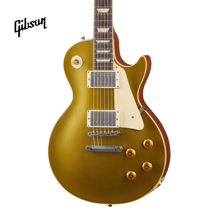 GIBSON 1957 LES PAUL GOLDTOP REISSUE ULTRA LIGHT AGED ELECTRIC GUITAR - DOUBLE GOLD - Music Bliss Malaysia