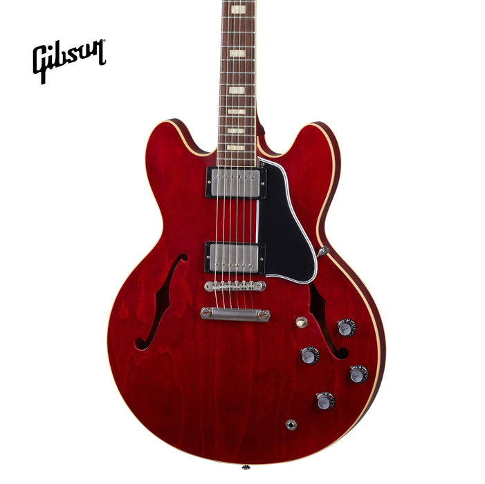 GIBSON 1964 ES-335 REISSUE ULTRA LIGHT AGED SEMI-HOLLOWBODY ELECTRIC GUITAR - 60S CHERRY - Music Bliss Malaysia