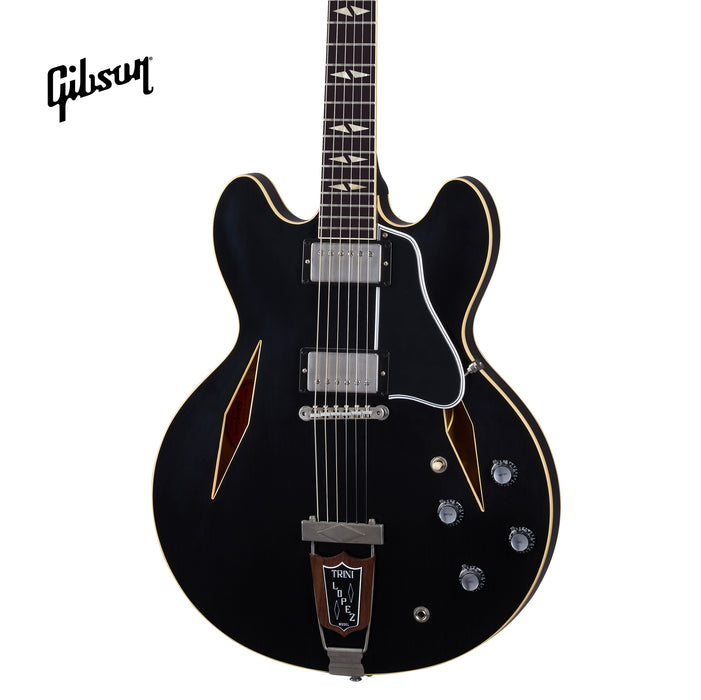 GIBSON 1964 TRINI LOPEZ STANDARD REISSUE ULTRA LIGHT AGED SEMI-HOLLOWBODY ELECTRIC GUITAR - EBONY - Music Bliss Malaysia