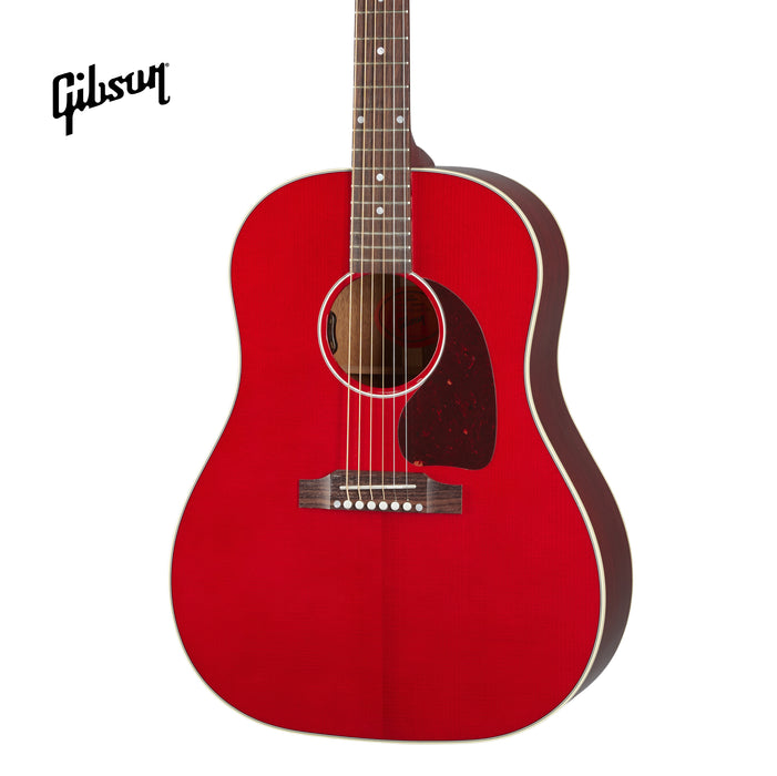 GIBSON J-45 STANDARD ACOUSTIC-ELECTRIC GUITAR - CHERRY - Music Bliss Malaysia