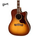 GIBSON SONGWRITER STANDARD EC ROSEWOOD ACOUSTIC-ELECTRIC GUITAR - ROSEWOOD BURST - Music Bliss Malaysia