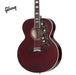 GIBSON SJ-200 STANDARD MAPLE ACOUSTIC-ELECTRIC GUITAR - WINE RED - Music Bliss Malaysia