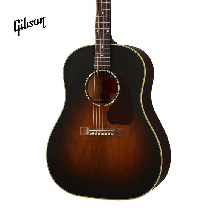 GIBSON 1942 BANNER J-45 ACOUSTIC GUITAR - VINTAGE SUNBURST - Music Bliss Malaysia