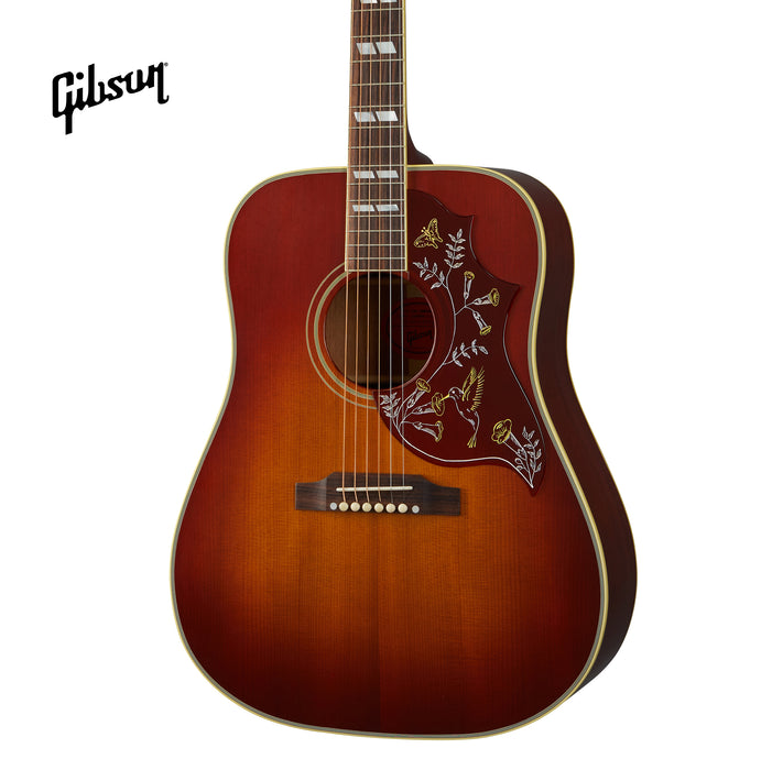 GIBSON 1960 HUMMINGBIRD ACOUSTIC GUITAR, FIXED BRIDGE - HERITAGE CHERRY SUNBURST - Music Bliss Malaysia