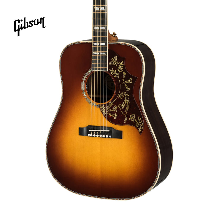 GIBSON HUMMINGBIRD DELUXE ROSEWOOD ACOUSTIC-ELECTRIC GUITAR - ROSEWOOD BURST - Music Bliss Malaysia