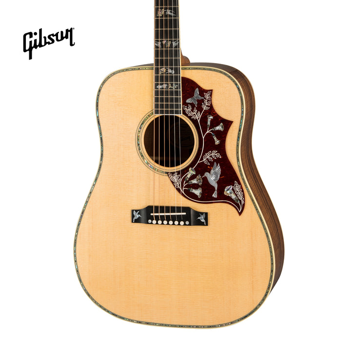 GIBSON HUMMINGBIRD CUSTOM KOA ACOUSTIC GUITAR - ANTIQUE NATURAL - Music Bliss Malaysia