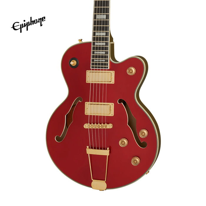 Epiphone Uptown Kat ES Semi-Hollowbody Electric Guitar - Ruby Red Metallic - Music Bliss Malaysia