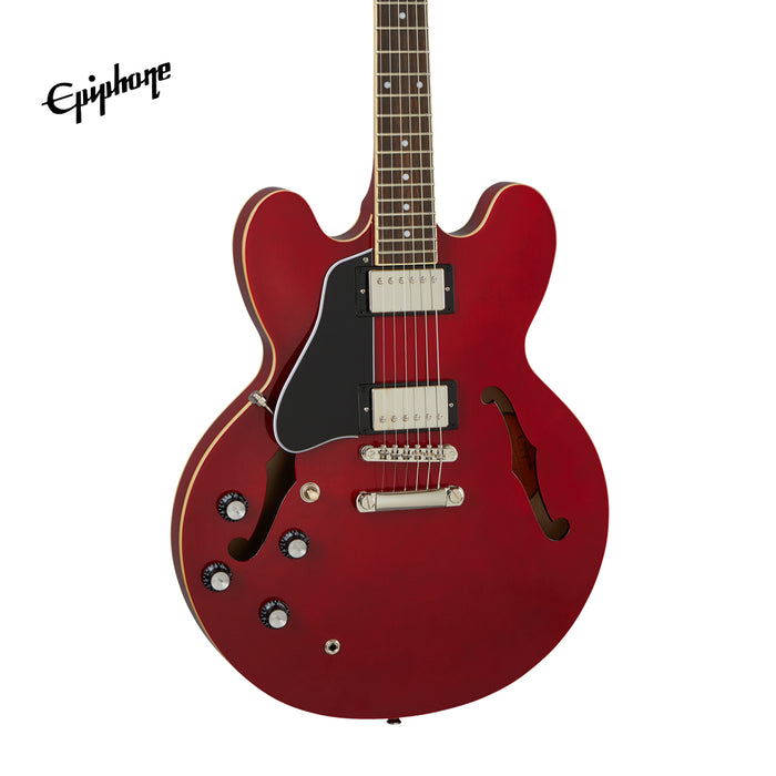 Epiphone ES-335 Left-Handed Semi-Hollowbody Electric Guitar - Cherry - Music Bliss Malaysia