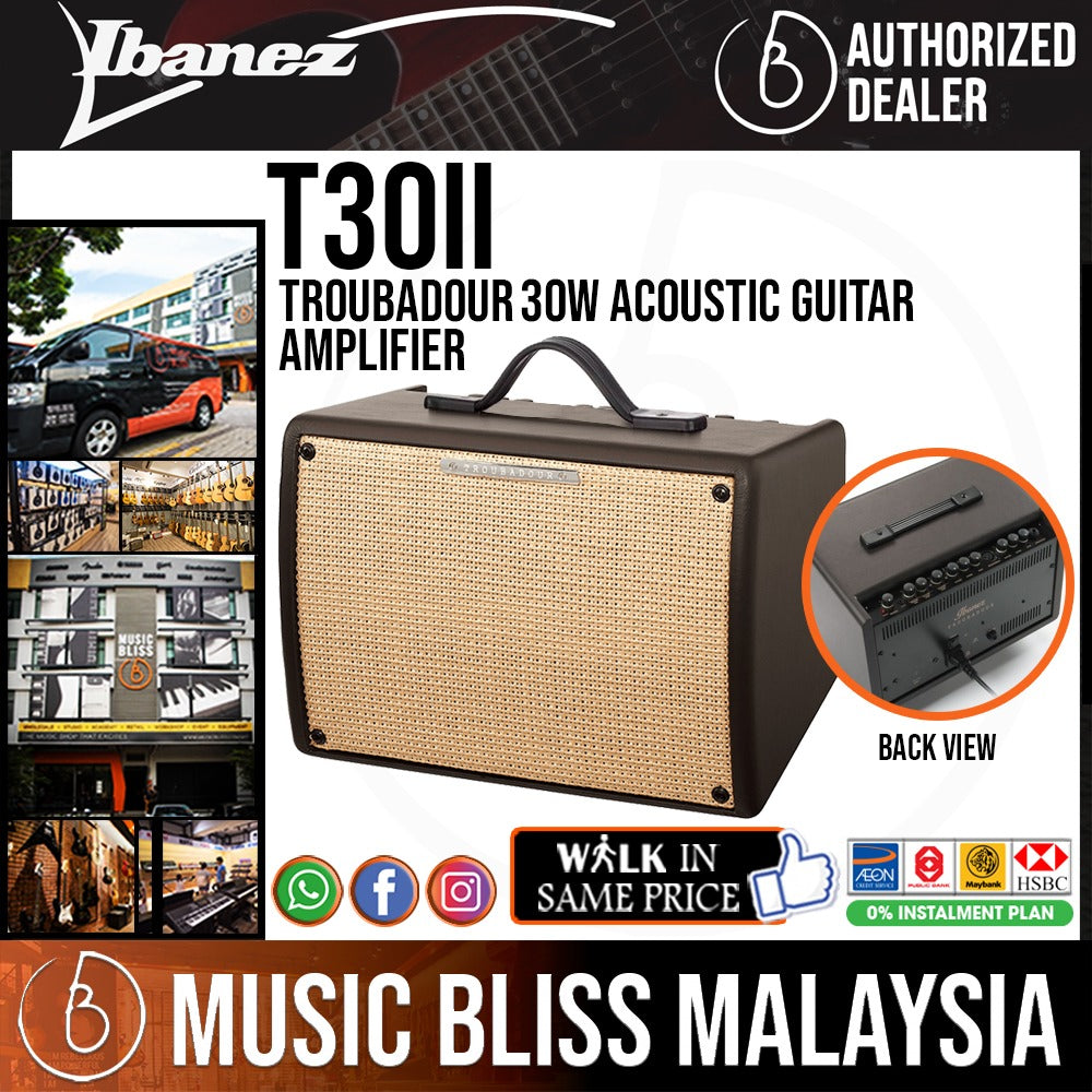 Ibanez Troubadour T30II 30-Watt Acoustic Combo Amplifier | Music Bliss  Malaysia